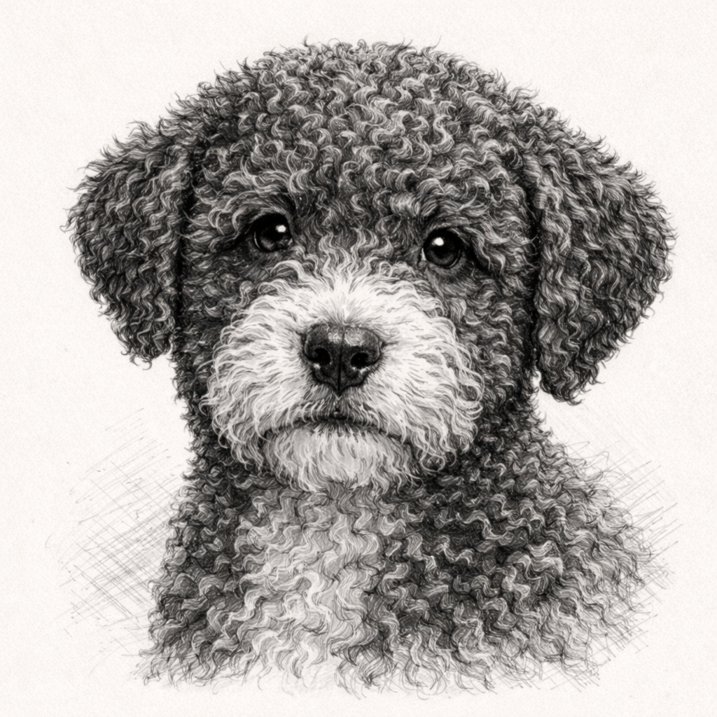 Spanish Water Dog medium wavy coat